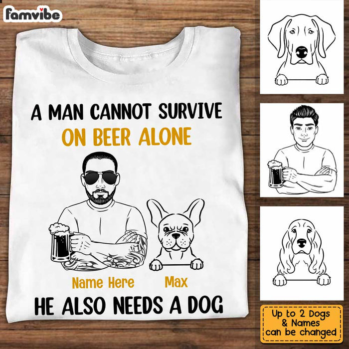 Personalized Dog Dad T Shirt MY71 85O34 1