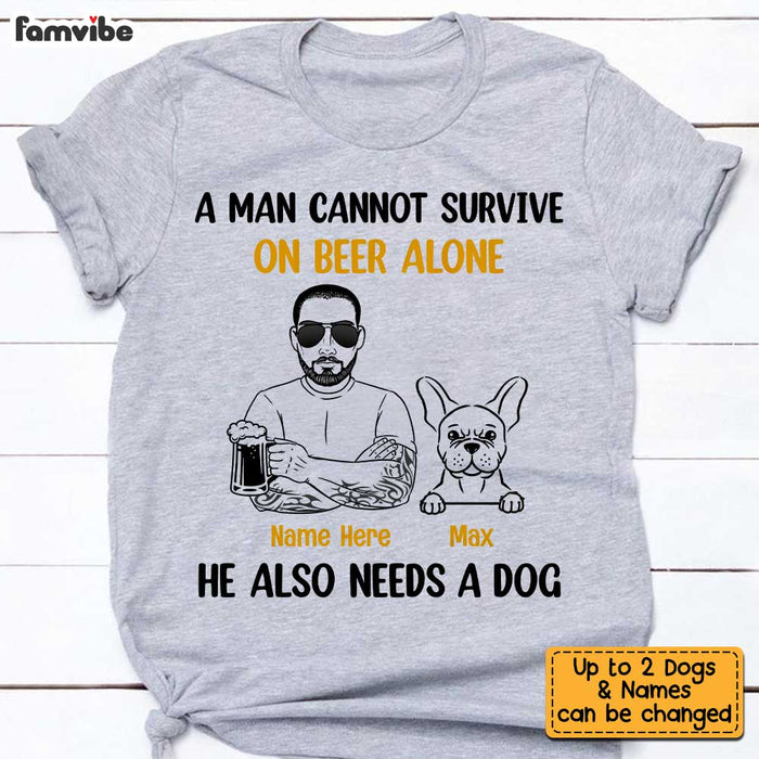 Personalized Dog Dad T Shirt MY71 85O34 1