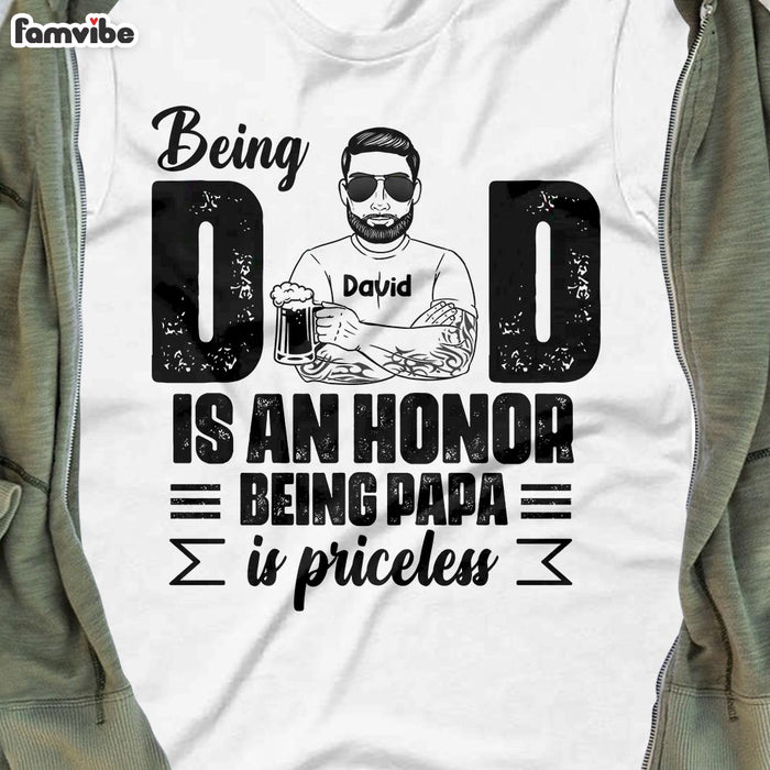 Personalized Dad Papa T Shirt MY51 32O28 1
