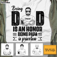 Personalized Dad Papa T Shirt MY51 32O28 thumb 1