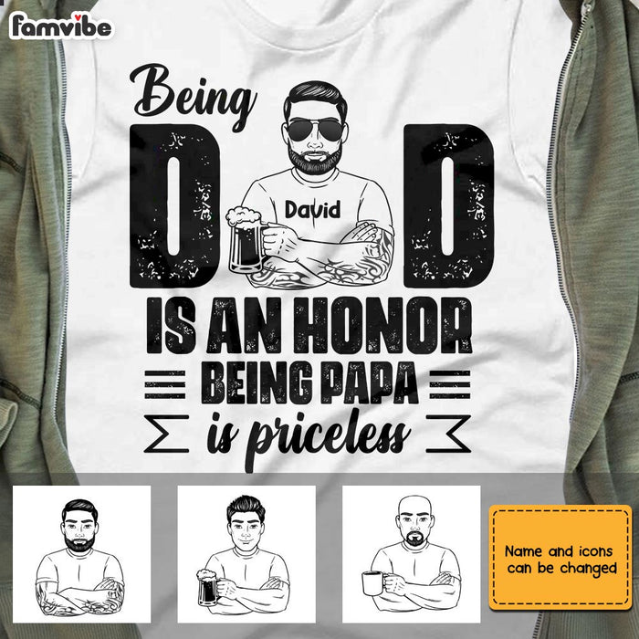 Personalized Dad Papa T Shirt MY51 32O28 1