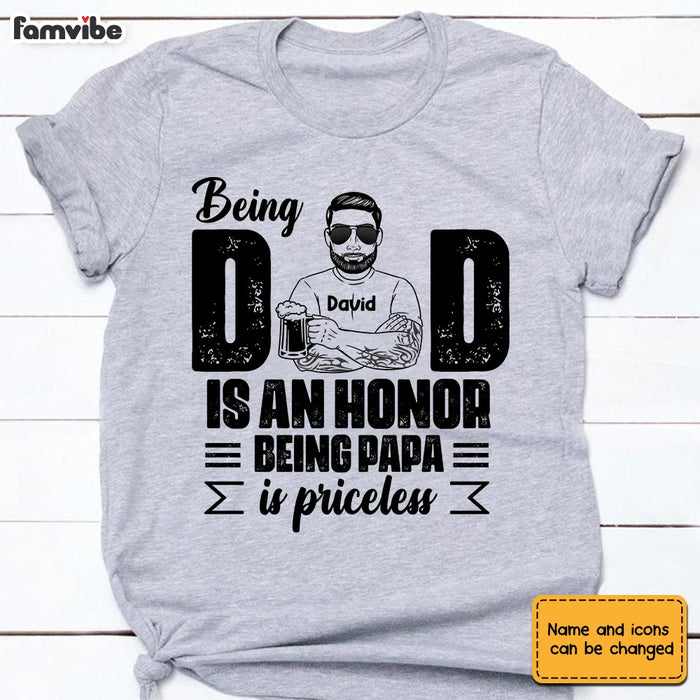 Personalized Dad Papa T Shirt MY51 32O28 1