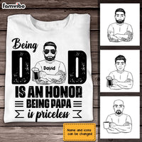 Personalized Dad Papa T Shirt MY51 32O28 thumb 1
