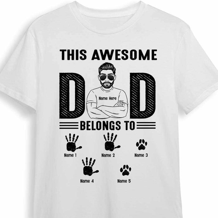 Personalized Dad Grandpa Belongs To T Shirt MY44 30O34 1