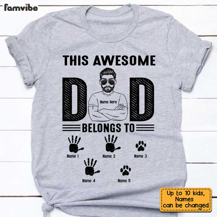 Personalized Dad Grandpa Belongs To T Shirt MY44 30O34 1