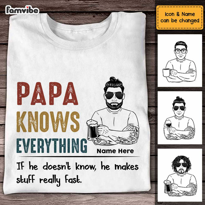 Personalized Dad Grandpa T Shirt MY122 28O47 1
