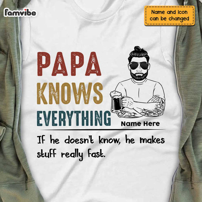 Personalized Dad Grandpa T Shirt MY122 28O47 1