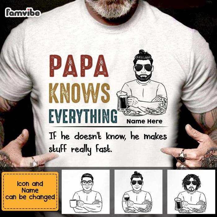 Personalized Dad Grandpa T Shirt MY122 28O47 1