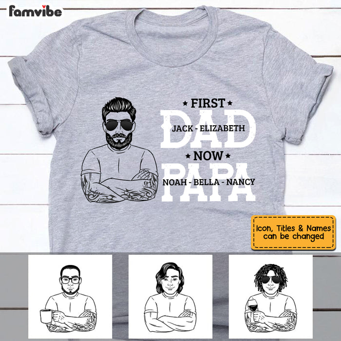 Personalized Dad Grandpa T Shirt MY41 23O53 1