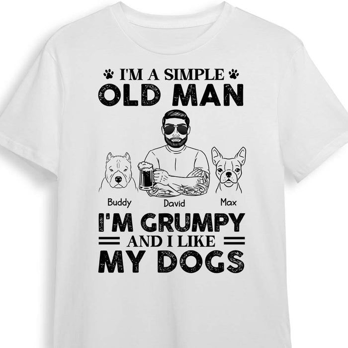 Personalized Dog Dad Grandpa T Shirt MY92 31O28 1