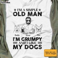 Personalized Dog Dad Grandpa T Shirt MY92 31O28 thumb 1