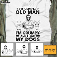 Personalized Dog Dad Grandpa T Shirt MY92 31O28 thumb 1