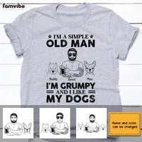 Personalized Dog Dad Grandpa T Shirt MY92 31O28 thumb 1