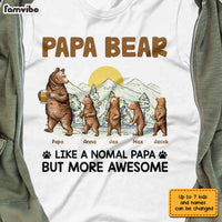 Personalized Dad Grandpa Bear T Shirt MY63 30O28 thumb 1