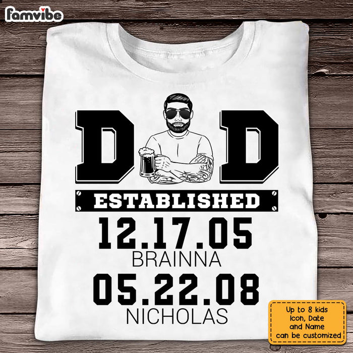 Personalized Dad T Shirt MY72 32O28 1