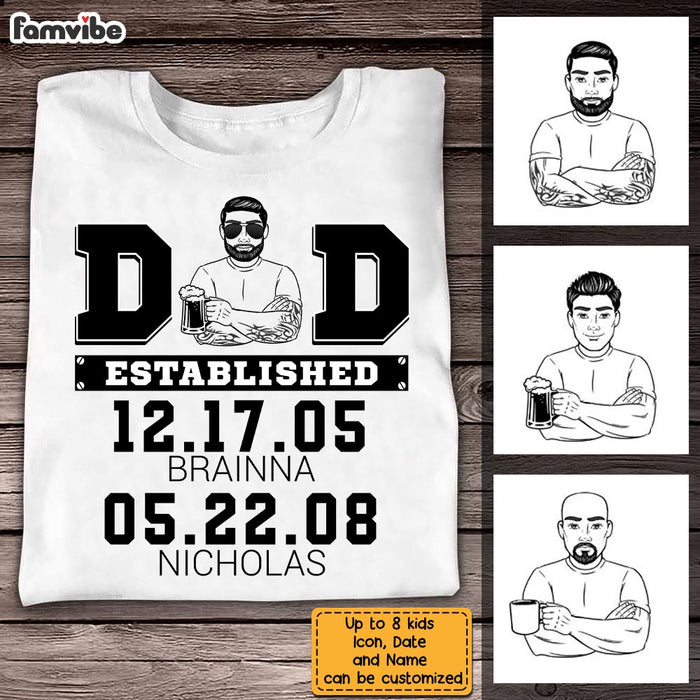 Personalized Dad T Shirt MY72 32O28 1