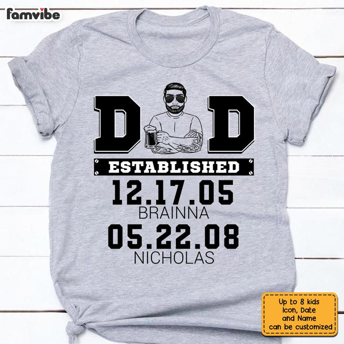 Personalized Dad T Shirt MY72 32O28 1