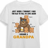 Personalized Dad Grandpa Bear T Shirt MY71 31O34 1