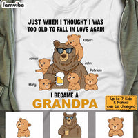 Personalized Dad Grandpa Bear T Shirt MY71 31O34 thumb 1