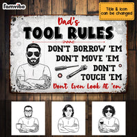 Personalized Dad Garage Metal Sign MY65 30O53 thumb 1