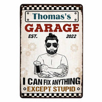 Personalized Dad Garage Metal Sign MY111 31O47 thumb 1