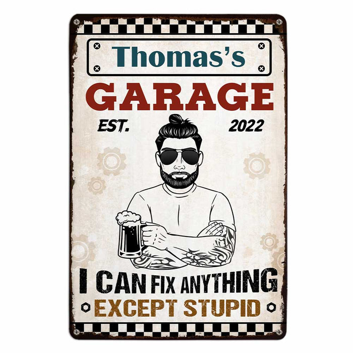 Personalized Dad Garage Metal Sign MY111 31O47 1
