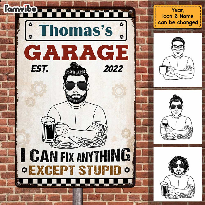 Personalized Dad Garage Metal Sign MY111 31O47 1