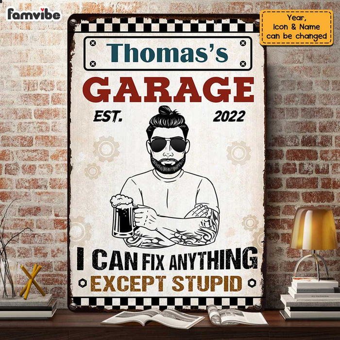 Personalized Dad Garage Metal Sign MY111 31O47 1