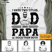 Personalized Dad Two Title T Shirt MY72 30O53 thumb 1