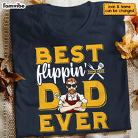 Personalized BBQ Flipping Dad T Shirt MY101 85O53 thumb 1