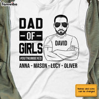 Personalized Dad Of Girls Boys T Shirt MY113 31O28 thumb 1
