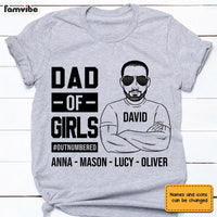 Personalized Dad Of Girls Boys T Shirt MY113 31O28 thumb 1