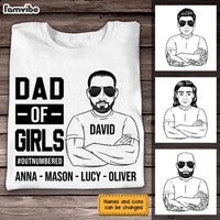 Personalized Dad Of Girls Boys T Shirt MY113 31O28 thumb 1