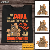Personalized Dad Grandpa Bear T Shirt MY101 32O28 thumb 1