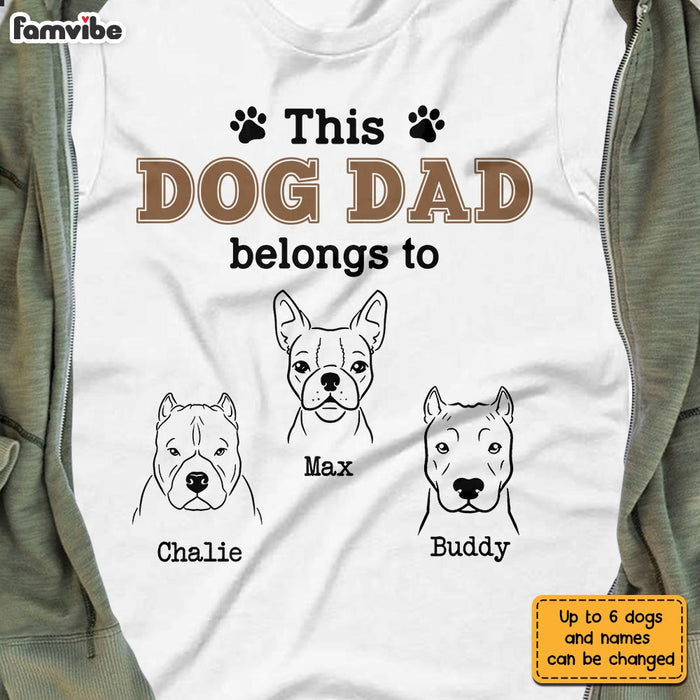 Personalized Dog Dad T Shirt MY131 30O28 1