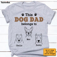 Personalized Dog Dad T Shirt MY131 30O28 thumb 1
