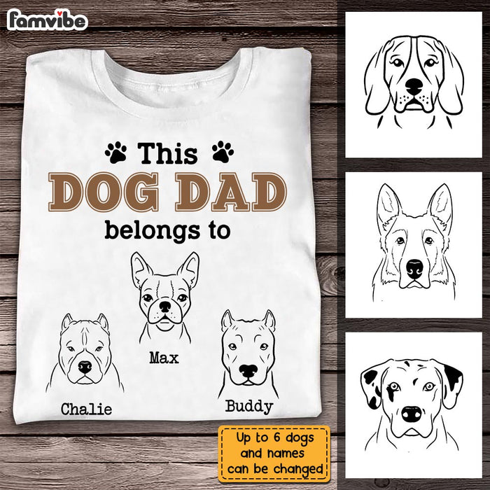 Personalized Dog Dad T Shirt MY131 30O28 1