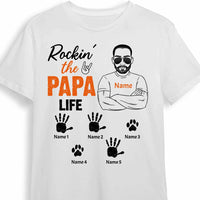 Personalized Dad Grandpa Rocking T Shirt MY92 30O34 thumb 1