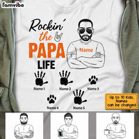 Personalized Dad Grandpa Rocking T Shirt MY92 30O34 thumb 1