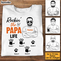Personalized Dad Grandpa Rocking T Shirt MY92 30O34 thumb 1