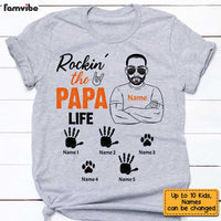 Personalized Dad Grandpa Rocking T Shirt MY92 30O34 thumb 1