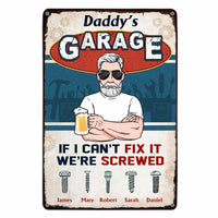 Personalized Dad Garage Workshop Metal Sign MY102 85O47 thumb 1