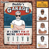 Personalized Dad Garage Workshop Metal Sign MY102 85O47 thumb 1