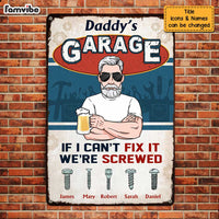 Personalized Dad Garage Workshop Metal Sign MY102 85O47 thumb 1