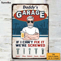 Personalized Dad Garage Workshop Metal Sign MY102 85O47 thumb 1
