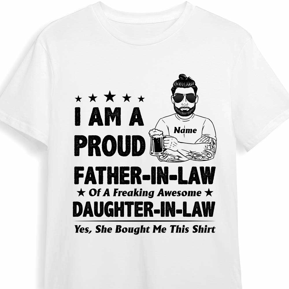 proud father in law t shirt