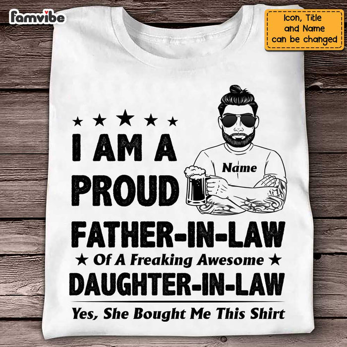 Personalized Father-In-Law T Shirt MY161 32O47 1