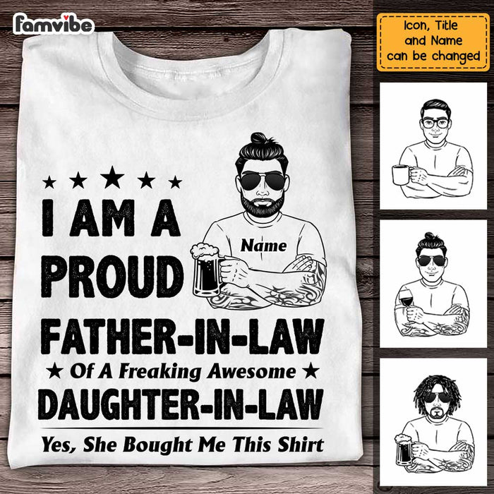 Personalized Father-In-Law T Shirt MY161 32O47 1