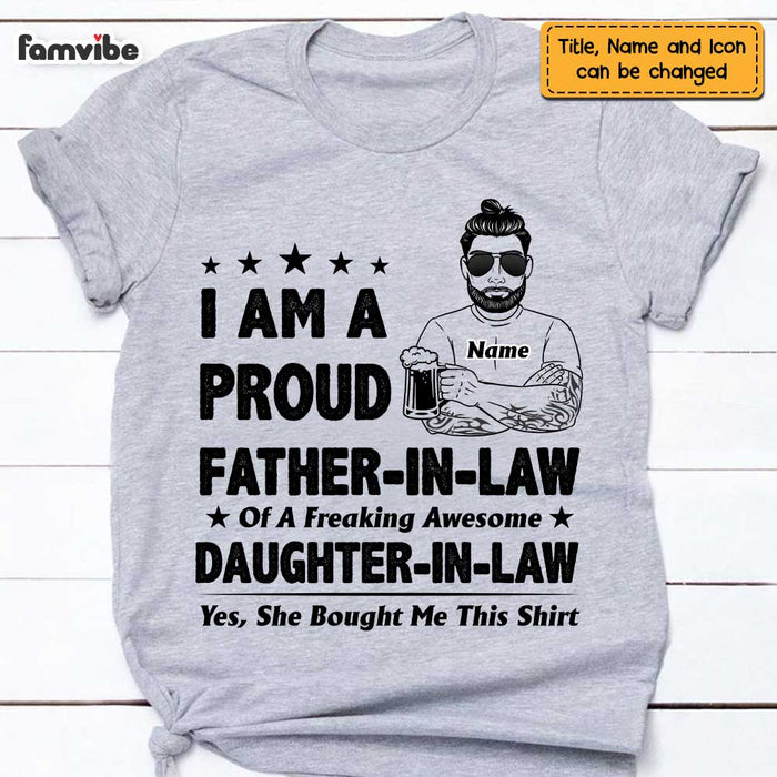 Personalized Father-In-Law T Shirt MY161 32O47 1