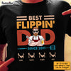 Personalized Dad Grandpa BBQ Best Flippin' Dad T Shirt MY122 32O53 1